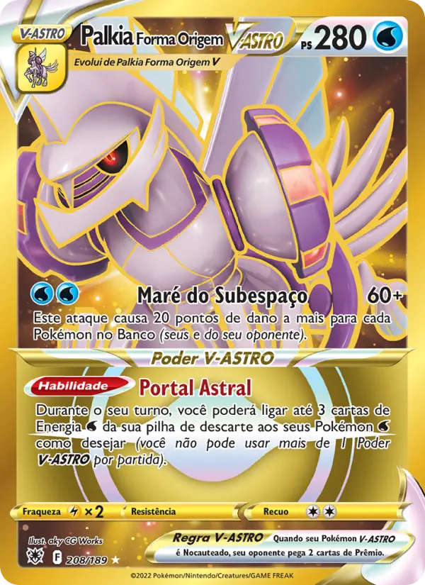 Palkia Forma Origem V-ASTRO 208/189