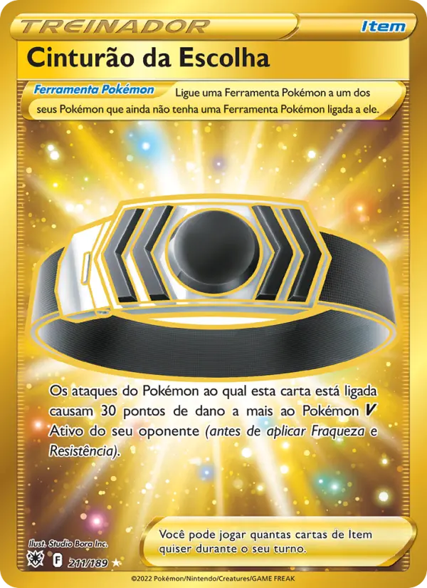 Cinturão da Escolha 211/189