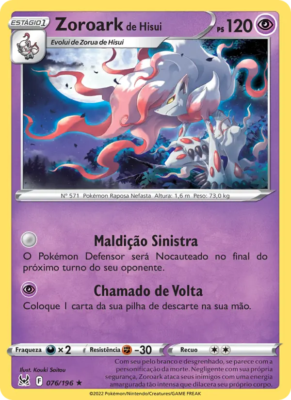 Zoroark de Hisui 076/196