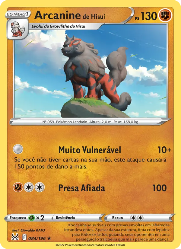 Arcanine de Hisui 084/196
