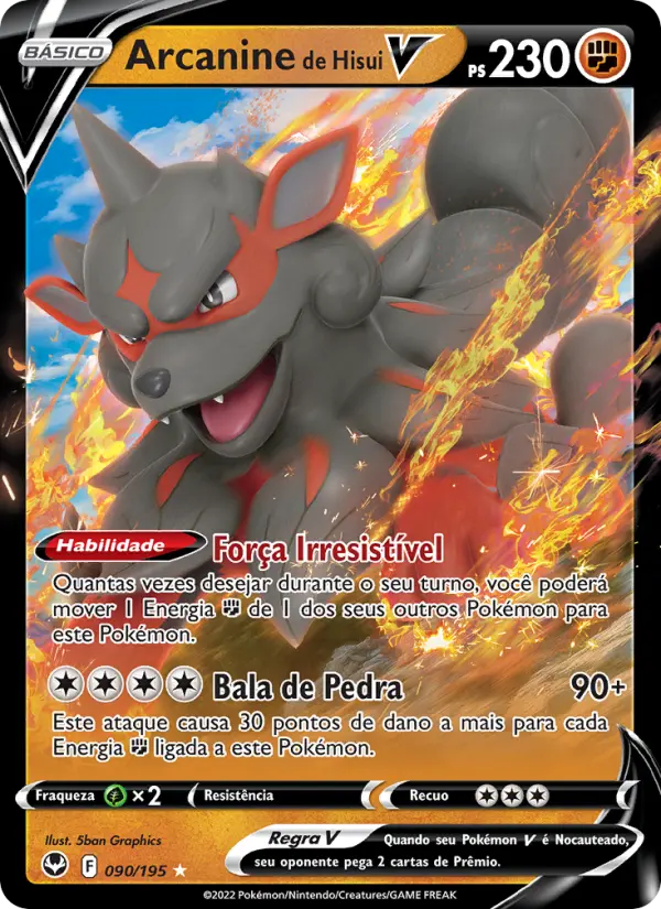 Arcanine de Hisui V 090/195