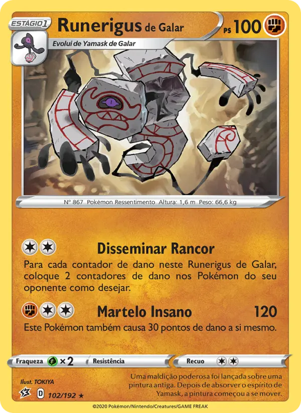 Runerigus de Galar 102/192