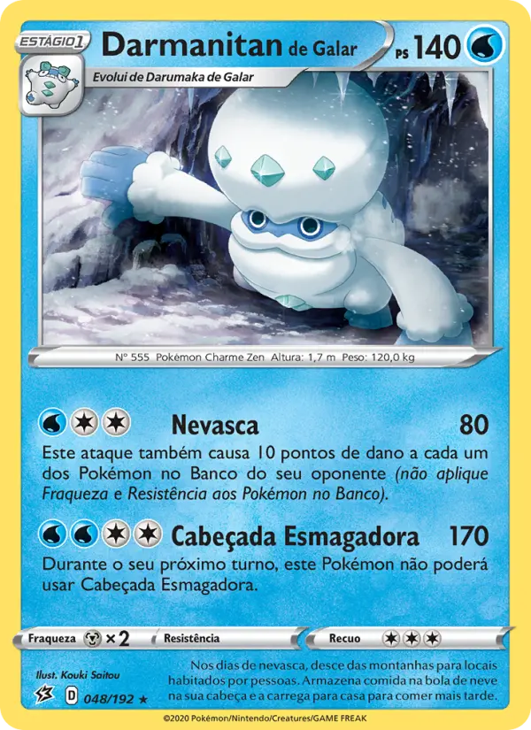 Darmanitan de Galar 48/192