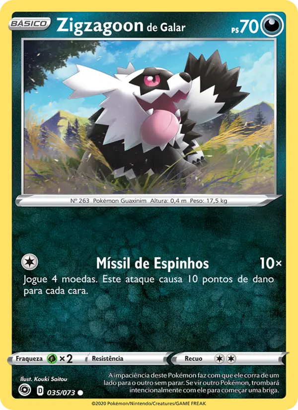 Zigzagoon de Galar 35/73