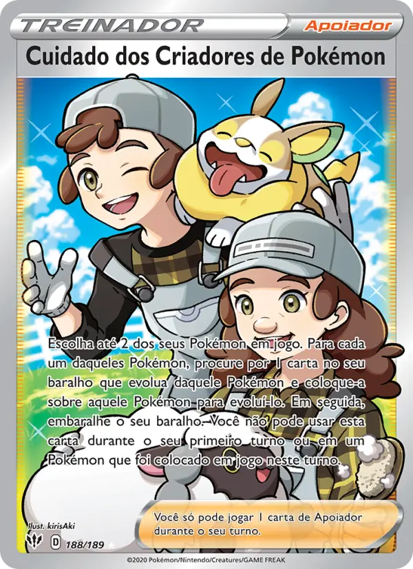 Cuidado dos Criadores de Pokémon 188/189