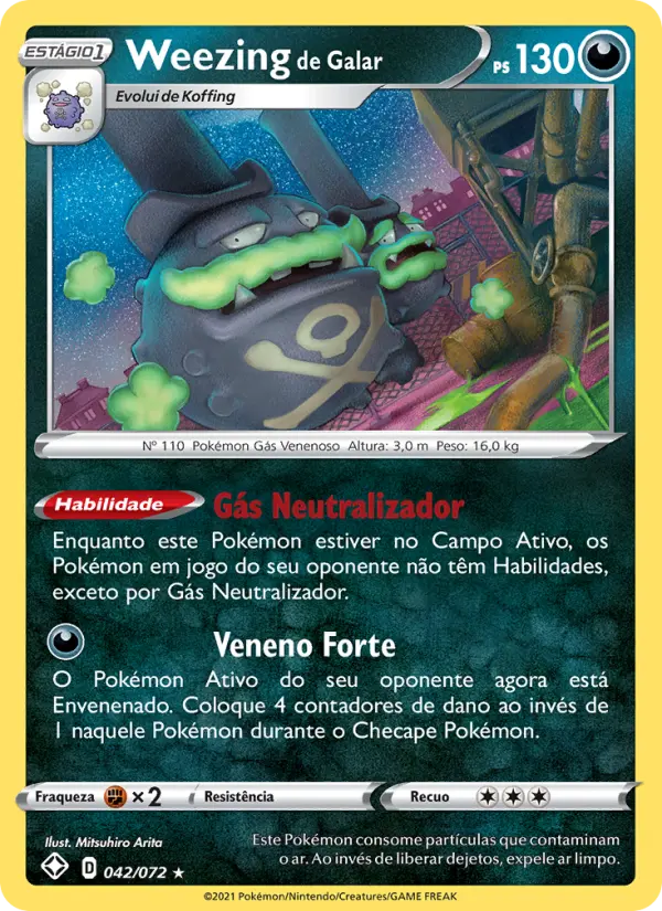 Weezing de Galar 42/72