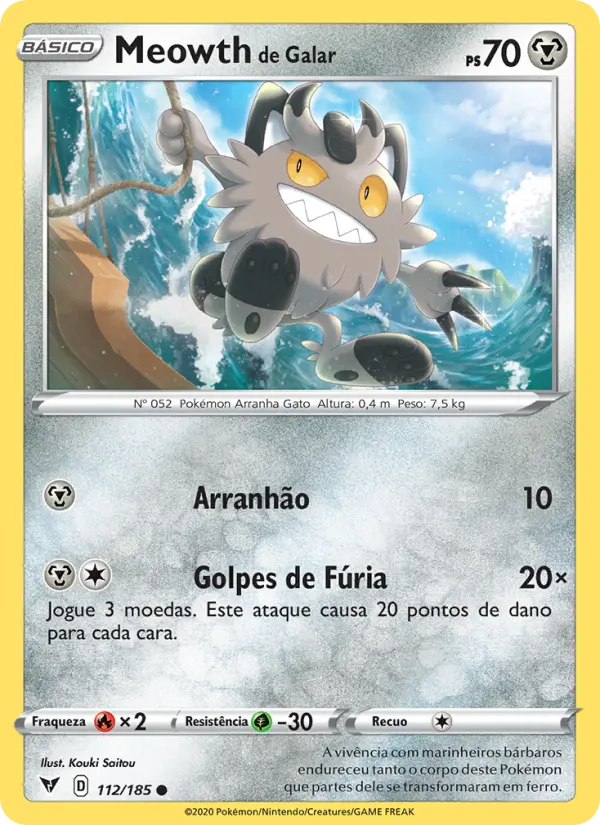 Meowth de Galar 112/185