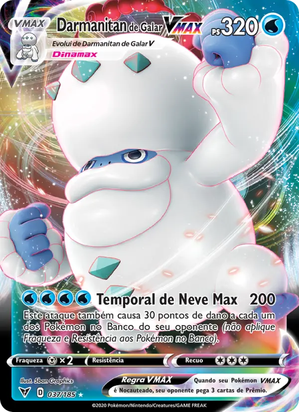 Darmanitan de Galar VMAX 37/185
