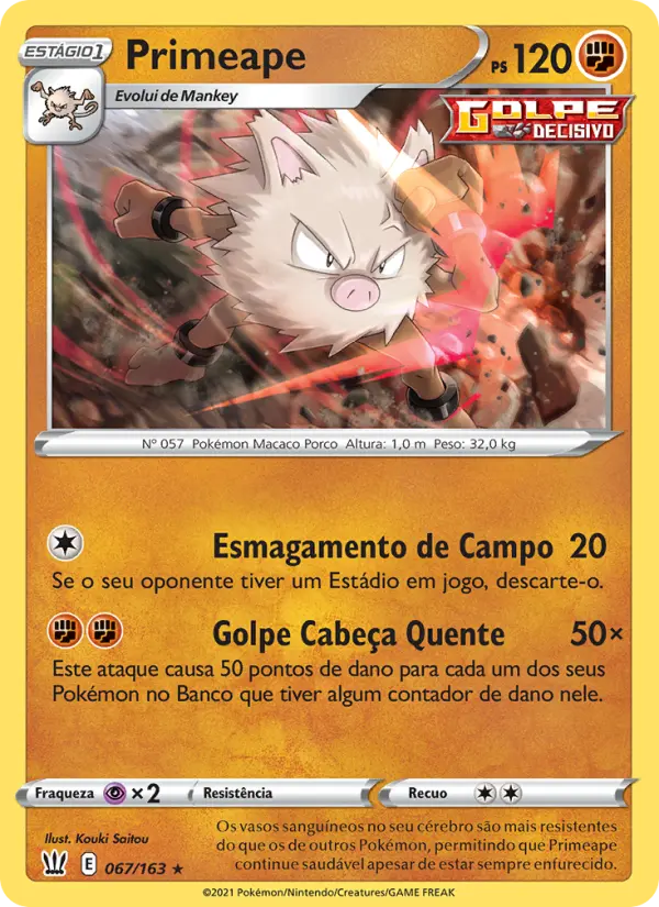 Primeape 67/163