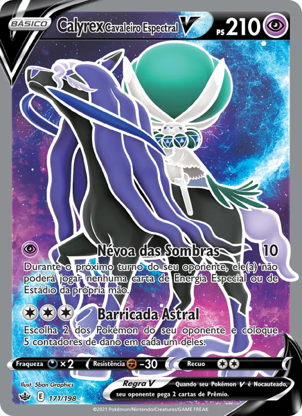 Calyrex Cavaleiro Espectral V 171/198