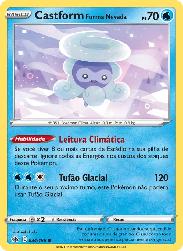 Castform Forma Nevada 34/198