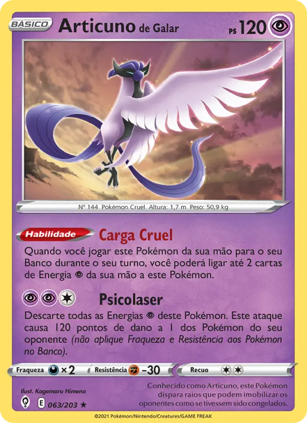 Articuno de Galar 63/203