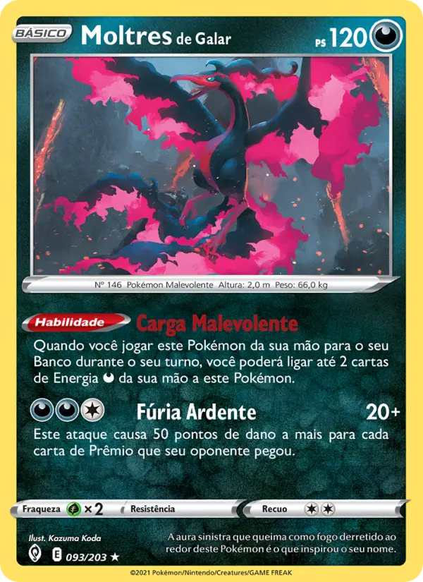 Moltres de Galar 93/203