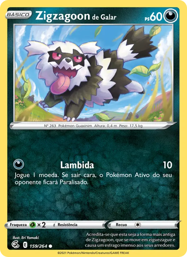 Zigzagoon de Galar 159/264