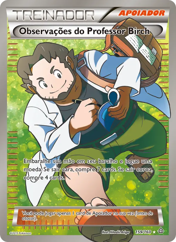Observações do Professor Birch 159/160