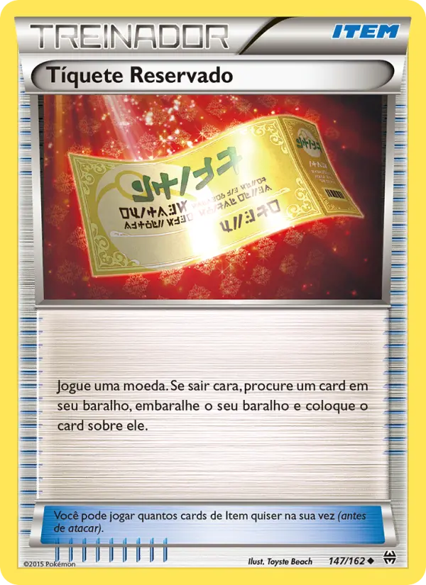 Carta Tíquete Reservado — BREAKthrough 147/162