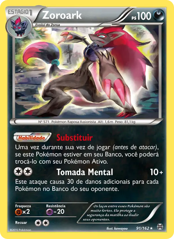 Carta Zoroark — BREAKthrough 91/162