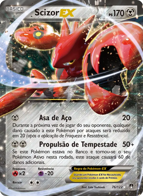 Carta Scizor EX — BREAKpoint 76/122